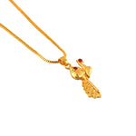 Load image into Gallery viewer, Unisex Micro Gold Plated Peacock Pendant With Chain
