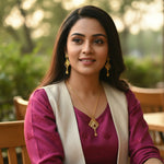 Load image into Gallery viewer, Gold-Plated American - Diamond Studded Pendant Necklace Set with Earrings
