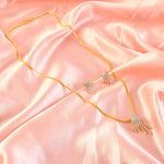 Load image into Gallery viewer, 18 Kt Gold Plated Pearl &amp; Cubic Zirconia Studded Pendant Necklace Set
