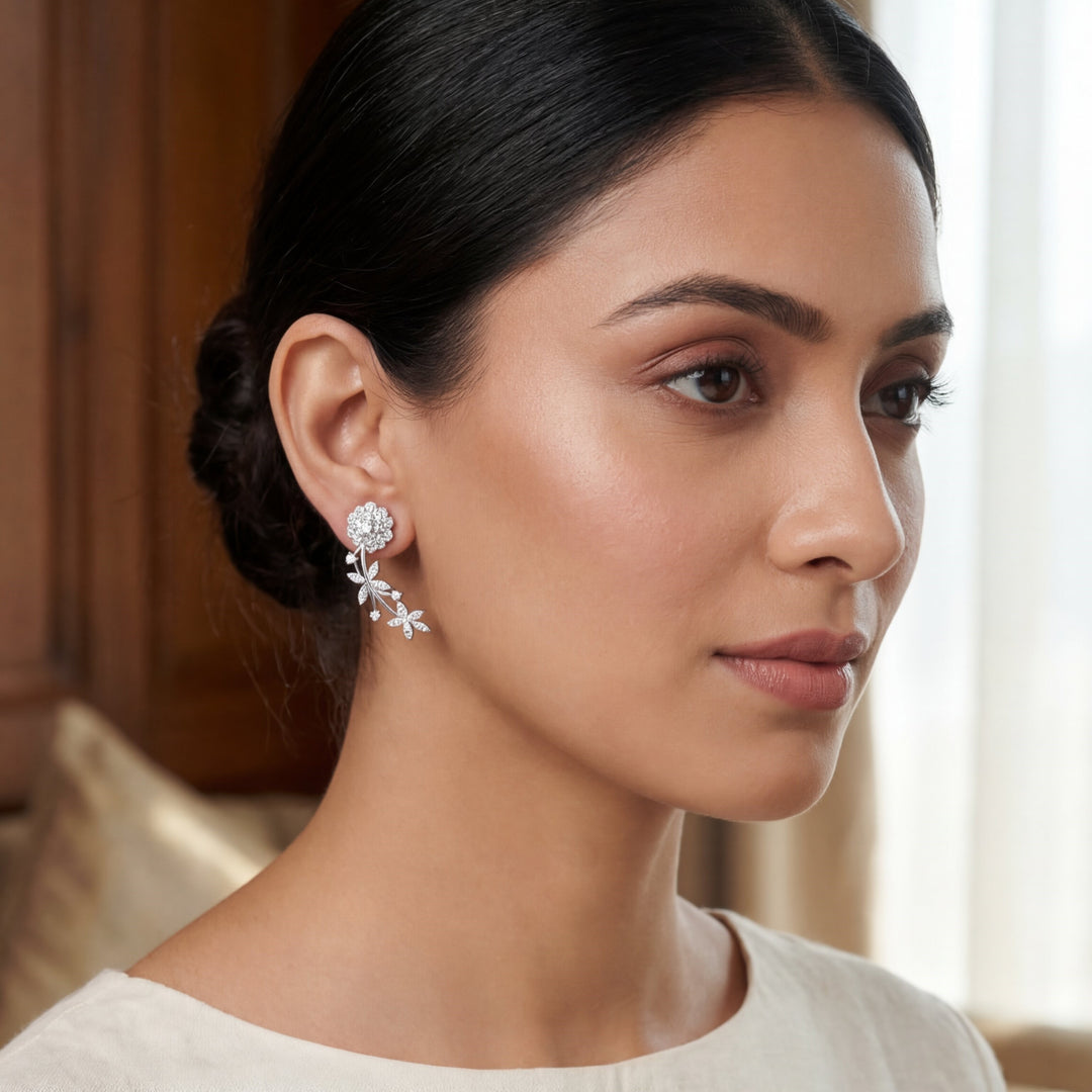 Floral Drop Earrings