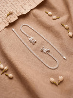 Load image into Gallery viewer, Silver-Plated Interlocked Link Anklet
