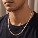 Load image into Gallery viewer, Gold-Toned Geometric Link Chain Necklace
