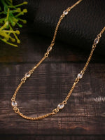 Load image into Gallery viewer, Elegant Gold-Plated White Stone Chain

