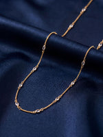 Load image into Gallery viewer, Elegant Gold-Plated White Stone Chain
