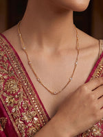 Load image into Gallery viewer, Elegant Gold-Plated White Stone Chain
