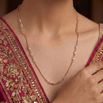 Load image into Gallery viewer, Elegant Gold-Plated White Stone Chain
