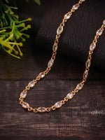 Load image into Gallery viewer, Elegant Gold-Plated White Stone Chain
