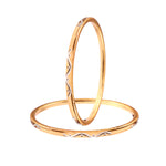 Load image into Gallery viewer, Women Gold-Plated  Bangles Set of 2
