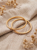 Load image into Gallery viewer, Women Gold-Plated  Bangles Set of 2

