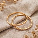 Load image into Gallery viewer, Women Gold-Plated  Bangles Set of 2
