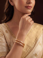 Load image into Gallery viewer, Women Gold-Plated  Bangles Set of 2
