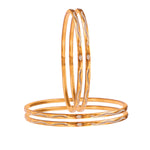 Load image into Gallery viewer, Women Gold-Toned Textured Bangles Set of 4
