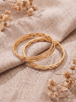 Load image into Gallery viewer, Women Gold-Plated  Bangles Set of 4
