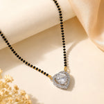 Load image into Gallery viewer, Rhodium plated AD &amp; CZ Studed Pendant Mangalsutra
