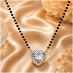 Load image into Gallery viewer, Rhodium plated AD &amp; CZ Studed Pendant Mangalsutra
