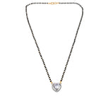 Load image into Gallery viewer, Rhodium plated AD &amp; CZ Studed Pendant Mangalsutra
