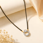 Load image into Gallery viewer, Rhodium plated AD &amp; CZ Studed Pendant Mangalsutra
