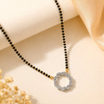 Load image into Gallery viewer, Rhodium plated AD &amp; CZ Studed Pendant Mangalsutra
