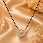 Load image into Gallery viewer, Rhodium plated AD &amp; CZ Studed Pendant Mangalsutra
