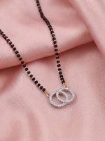 Load image into Gallery viewer, Rhodium plated AD &amp; CZ Studed Pendant Mangalsutra
