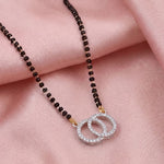 Load image into Gallery viewer, Rhodium plated AD &amp; CZ Studed Pendant Mangalsutra
