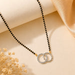 Load image into Gallery viewer, Rhodium plated AD &amp; CZ Studed Pendant Mangalsutra
