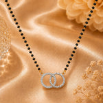 Load image into Gallery viewer, Rhodium plated AD &amp; CZ Studed Pendant Mangalsutra
