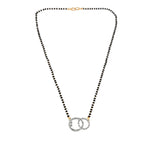 Load image into Gallery viewer, Rhodium plated AD &amp; CZ Studed Pendant Mangalsutra
