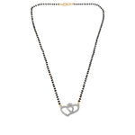 Load image into Gallery viewer, Rhodium plated AD &amp; CZ Studed Pendant Mangalsutra
