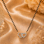 Load image into Gallery viewer, Rhodium plated AD &amp; CZ Studed Pendant Mangalsutra
