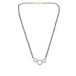Load image into Gallery viewer, Rhodium plated AD &amp; CZ Studed Pendant Mangalsutra
