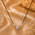 Load image into Gallery viewer, Rhodium plated AD &amp; CZ Studed Pendant Mangalsutra
