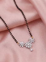 Load image into Gallery viewer, Rhodium plated AD &amp; CZ Studed Pendant Mangalsutra
