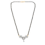 Load image into Gallery viewer, Rhodium plated AD &amp; CZ Studed Pendant Mangalsutra
