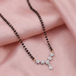 Load image into Gallery viewer, Rhodium plated AD &amp; CZ Studed Pendant Mangalsutra
