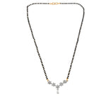 Load image into Gallery viewer, Rhodium plated AD &amp; CZ Studed Pendant Mangalsutra
