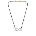 Load image into Gallery viewer, Rhodium plated AD &amp; CZ Studed Pendant Mangalsutra
