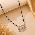 Load image into Gallery viewer, Rhodium plated AD &amp; CZ Studed Pendant Mangalsutra
