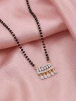 Load image into Gallery viewer, Rhodium plated AD &amp; CZ Studed Pendant Mangalsutra
