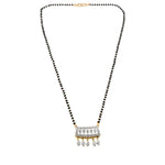 Load image into Gallery viewer, Rhodium plated AD &amp; CZ Studed Pendant Mangalsutra
