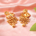 Load image into Gallery viewer, Gold-plated choker set with elephant motif, hand-painted Meenakari &amp; matching earrings
