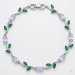 Load image into Gallery viewer, Elegant Rose and Leaf Branch Link Tulip Bracelet for Women
