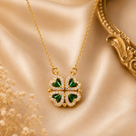 Load image into Gallery viewer, 2-Way Multi Wearing Magnetic Heart Clover Necklace for Women
