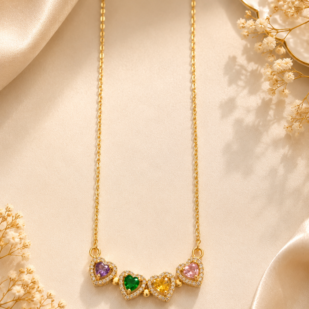 2-Way Multi Wearing Magnetic Heart Clover Necklace for Women